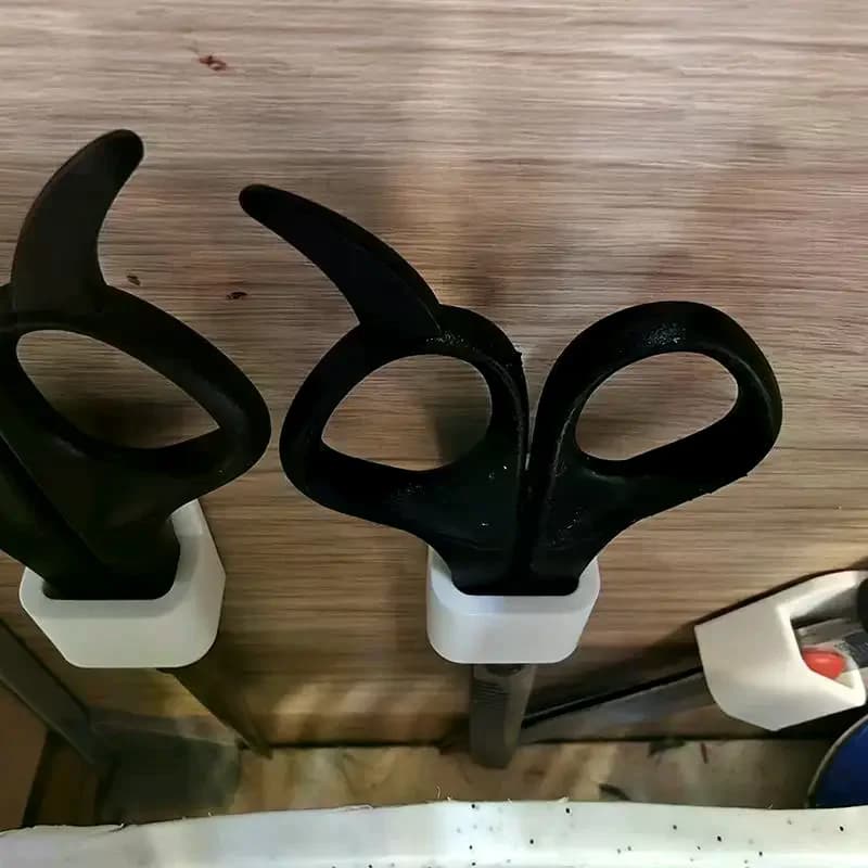 Sewing Machine Scissor Storage Box With Adhesive Backing Versatile For Storing Scissors, Tweezers, And Thread Cutter Holders