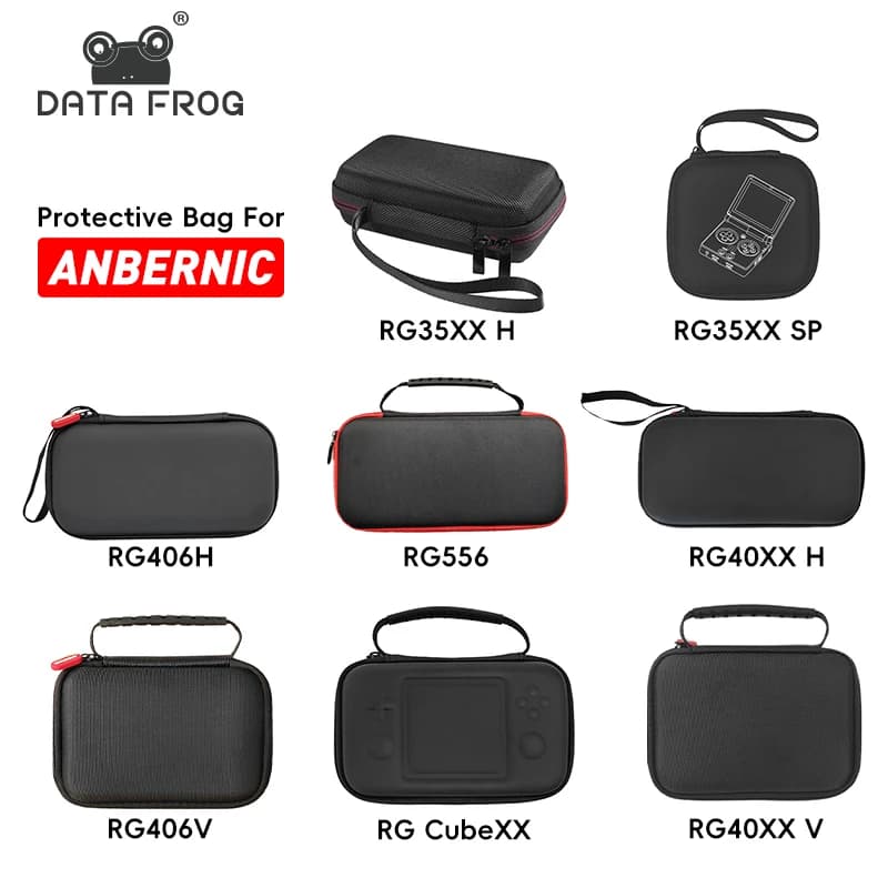 DATA FROG Borsa da trasporto per Anbernic RG556 RG40XX H RG 406H Console di gioco Custodia morbida per RG40XXV RG Cube RG35XX H Console di gioco