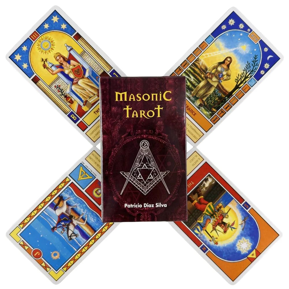 Carte dei tarocchi massonici Un mazzo da 78 Oracle English Visions Divination Edition Borad Playing Games