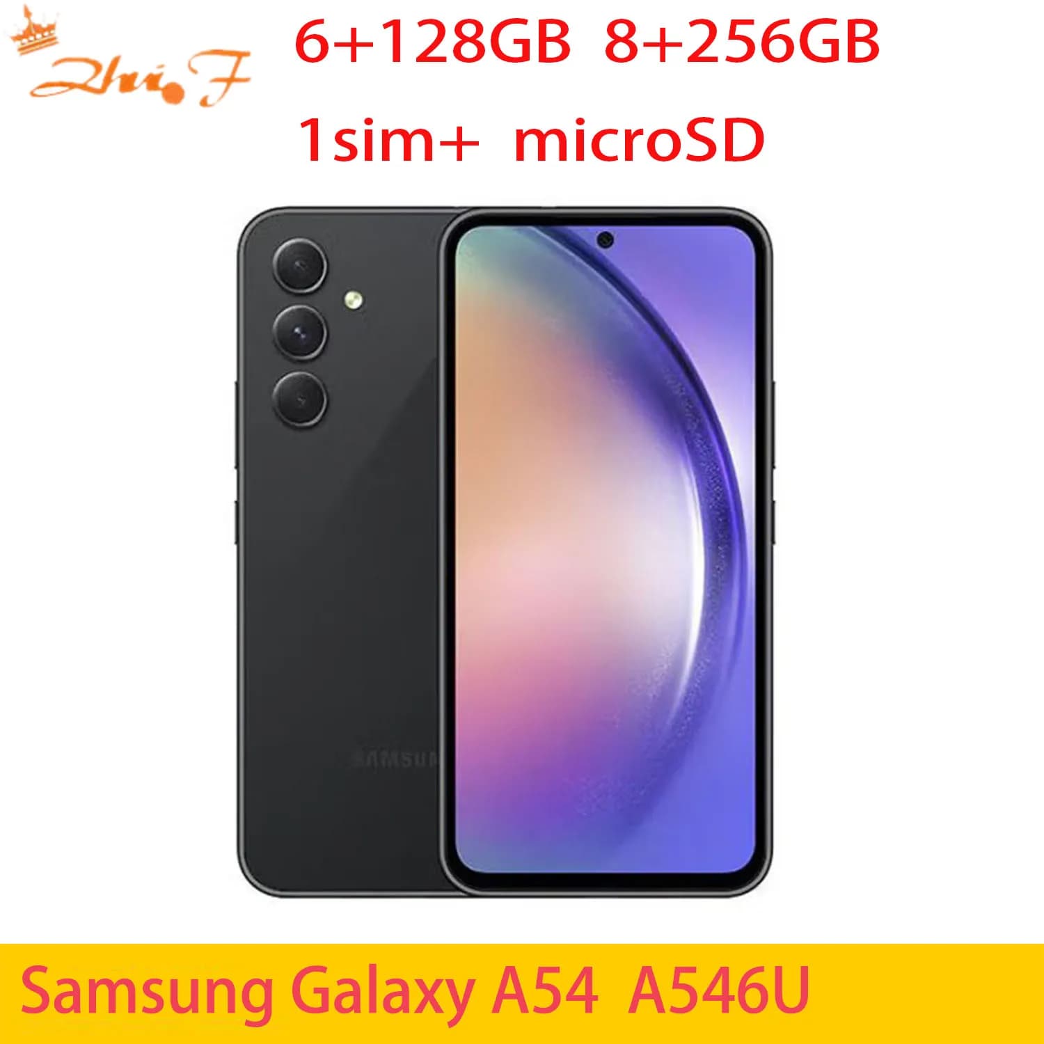 Samsung Galaxy A54 5G A546U1 A546u, Schermo AMOLED 6.4", 6/8GB RAM, 128/256GB, Octa Core Exynos, NFC, Sbloccato, Telefono Cellulare Originale