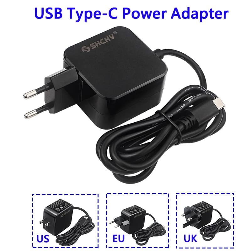 PD 27W Power Supply 5.1V 5A USB Type-C Power Adapter EU US UK Plug for Raspberry Pi 5 RPI 5 Computer