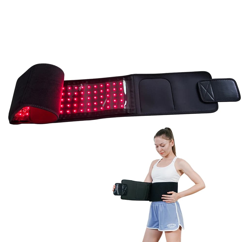 Red light belt 660nm 850nm Light therapy near infrared for body, muscle relaxation, inflamation, improve circulation