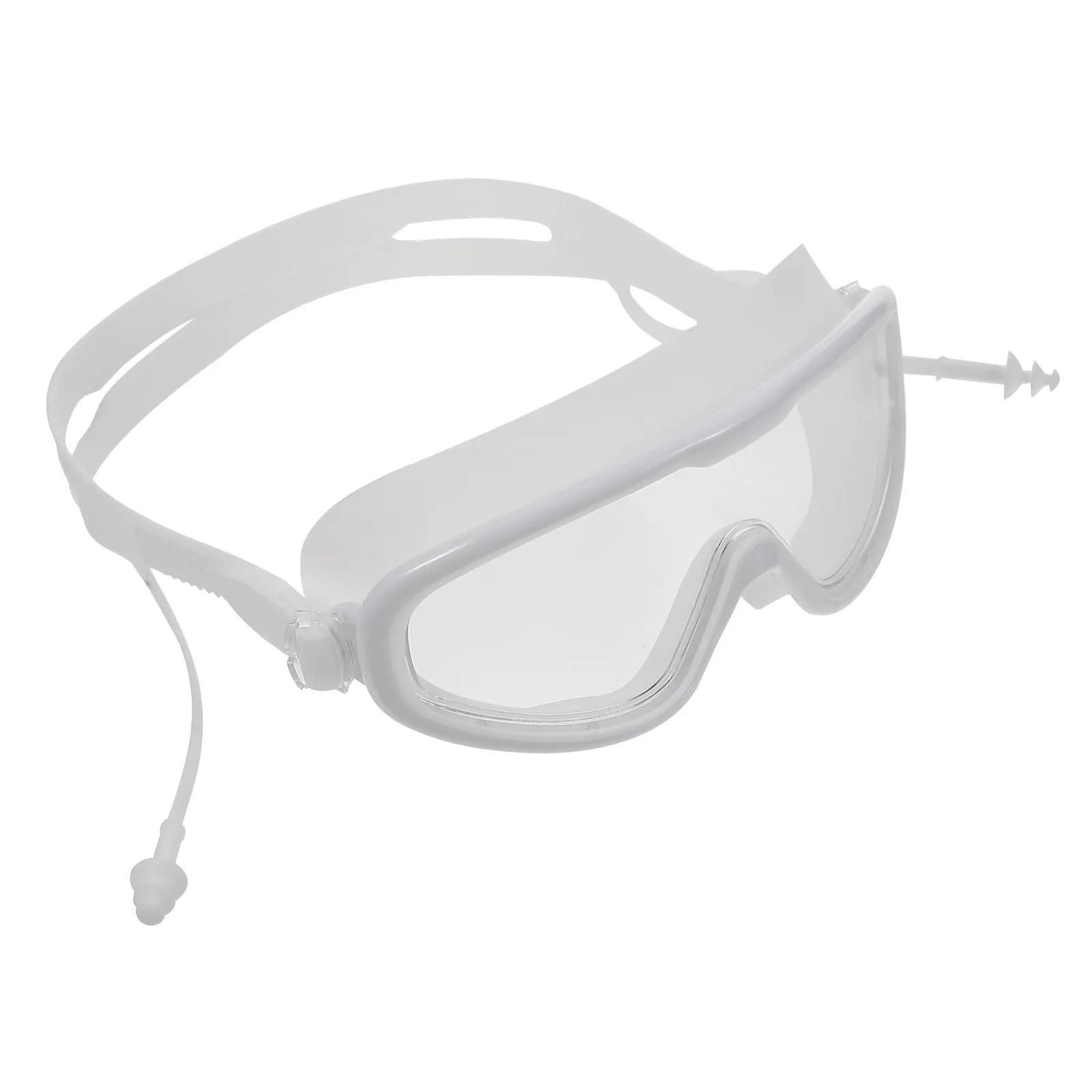 Swimwear in Silicone Waterproof for Adults, Anti-fog, with Montatura Larga and Spacious High Definition Angle
