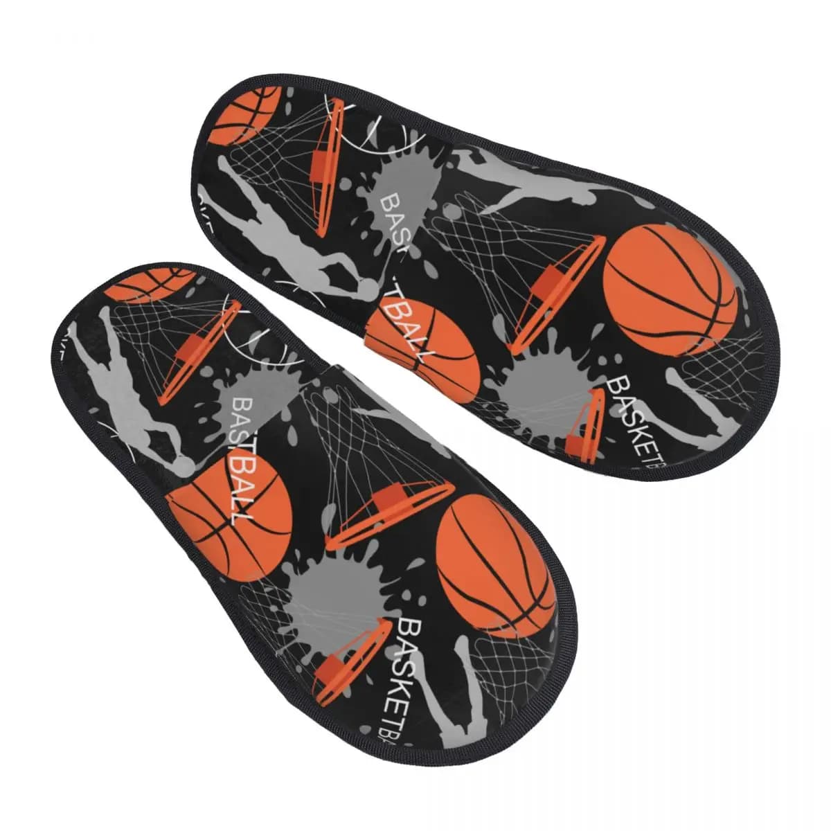 Pantofola invernale Donna Uomo Soffici pantofole calde Basket Sport Basket Palline Modello giocatore Pantofole da casa Scarpe