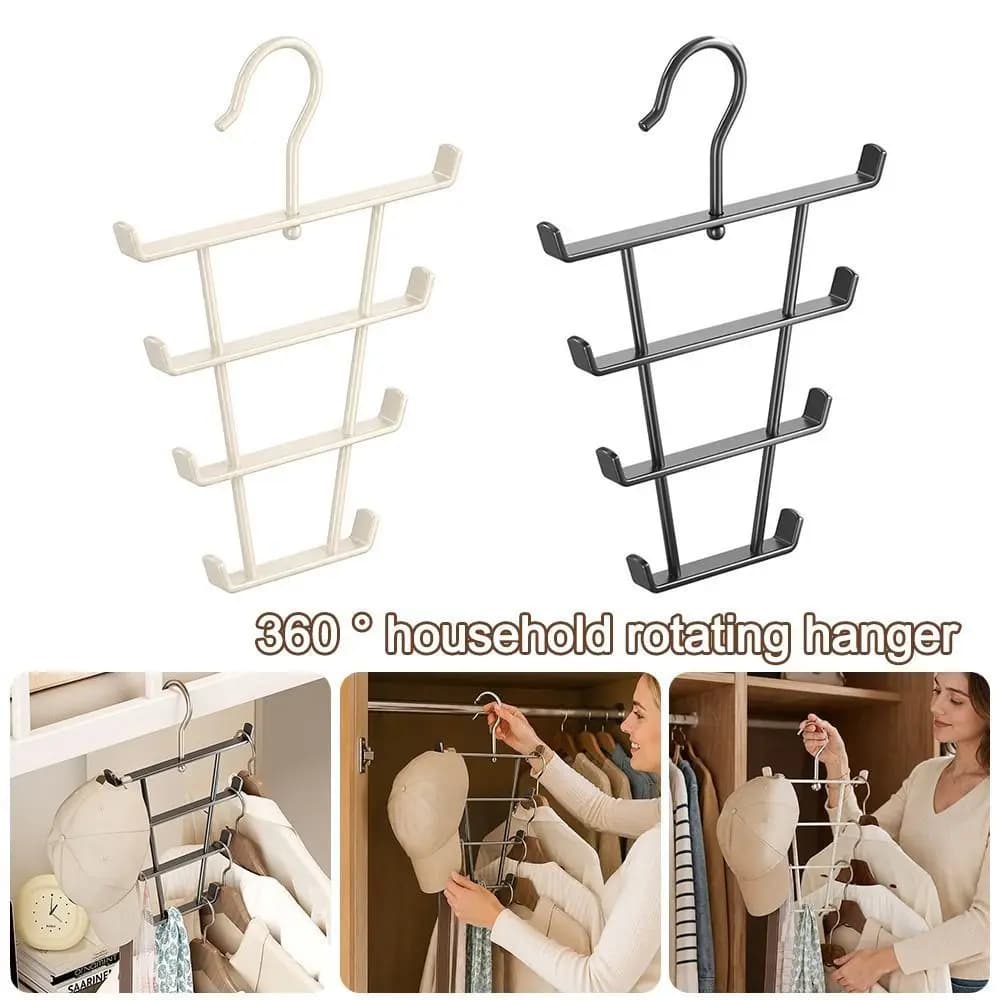 New 360 Rotating Clothes Hanger Space Saving Multi Hook Clothes Hanger Rack Heavy Duty Closet Organizer Home Organizer