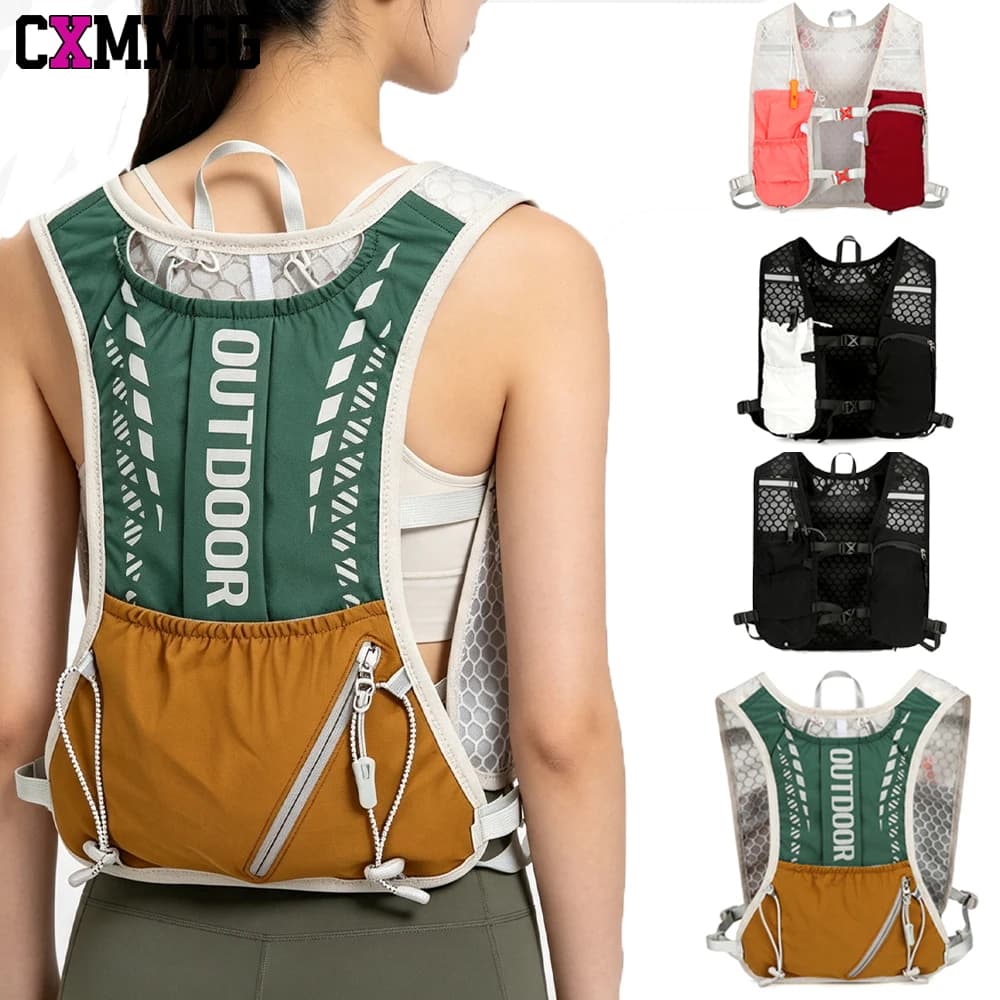 1PCS Running Hydration Vest Backpack,Lightweight Insulated Pack Bag Daypack for Hiking Trail Running Cycling Race for Women Men