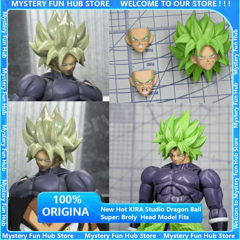 Nuovo Originale KIRA Studio Dragon Ball Super: Broly Action Figure Head Model, Accessori per la testa di Broly, Giocattoli da Collezione, Regalo
