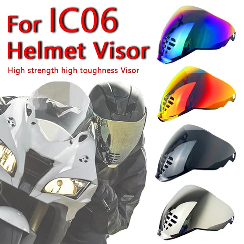 Scudo per casco moto per ICON AIRFLITE IC06 Airflite Visiera per casco Anti-UV Antipolvere Scudo antivento Lente Accessorio per casco