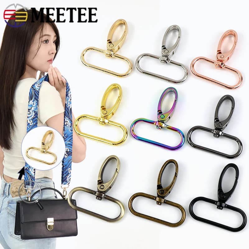 5/10/20/30 pz 25mm chiusura a moschettone girevole per borsa con cinturino fibbie in metallo cintura a scatto ganci portachiavi moschettone accessori fai da te