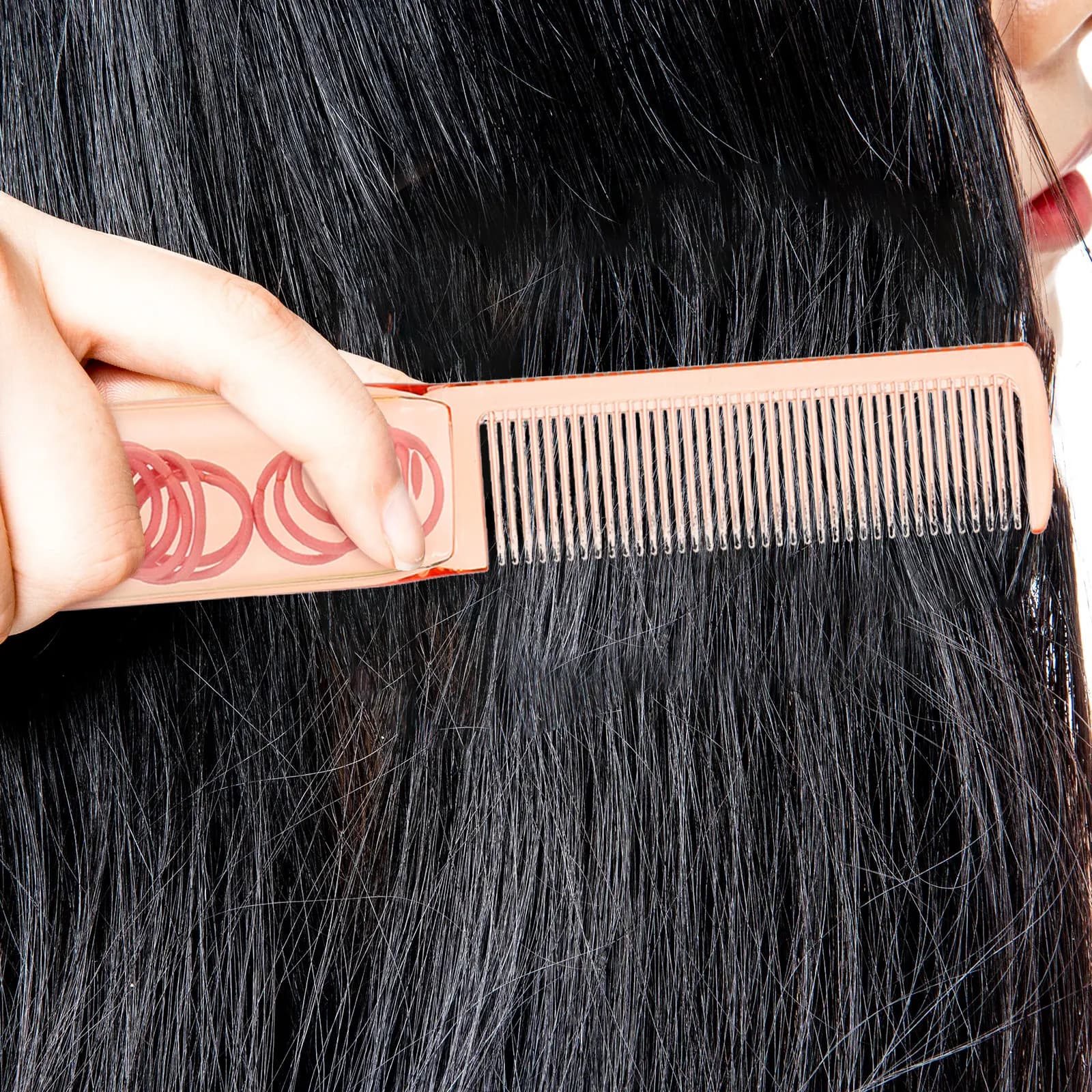 Set of 4 Multifunctional Anti-static combs for Leasing Hair, Portable Tool for Districating and Massaging the Capelluto Cuoio