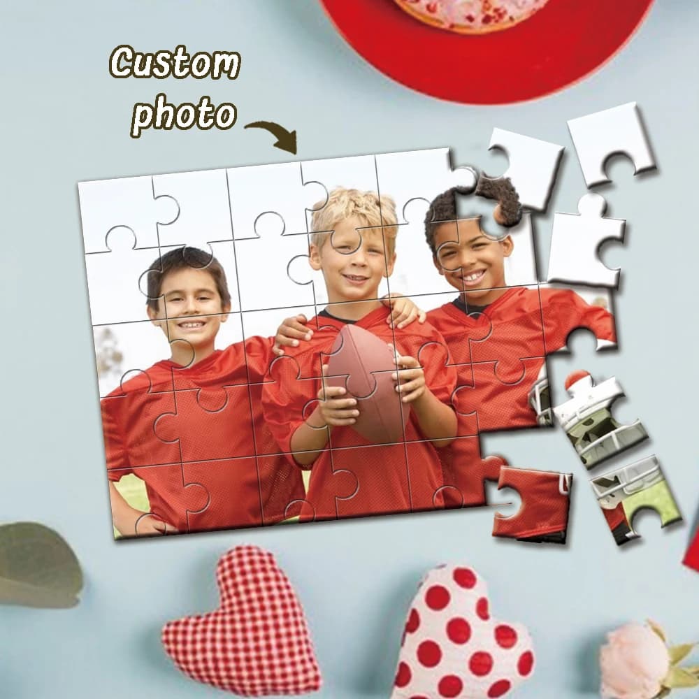 DIY custom photo puzzle, Customizable to add photos, Personal portrait, pet commemoration, couple gift, personalized puzzle