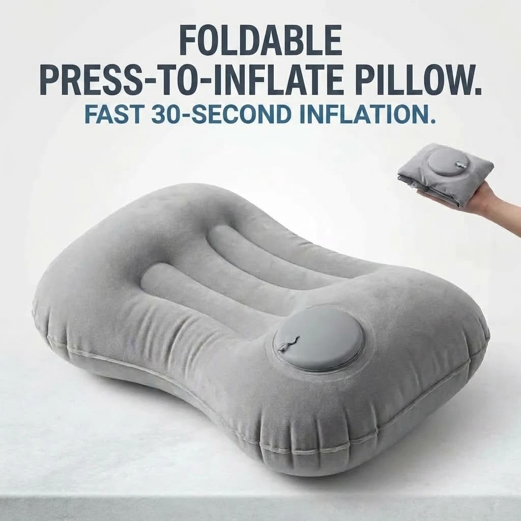 Inflatable Pillows Small Square Air Pillows Suitable for Hiking Camping Travel Napping Office Rest Neck And Lumbar Support