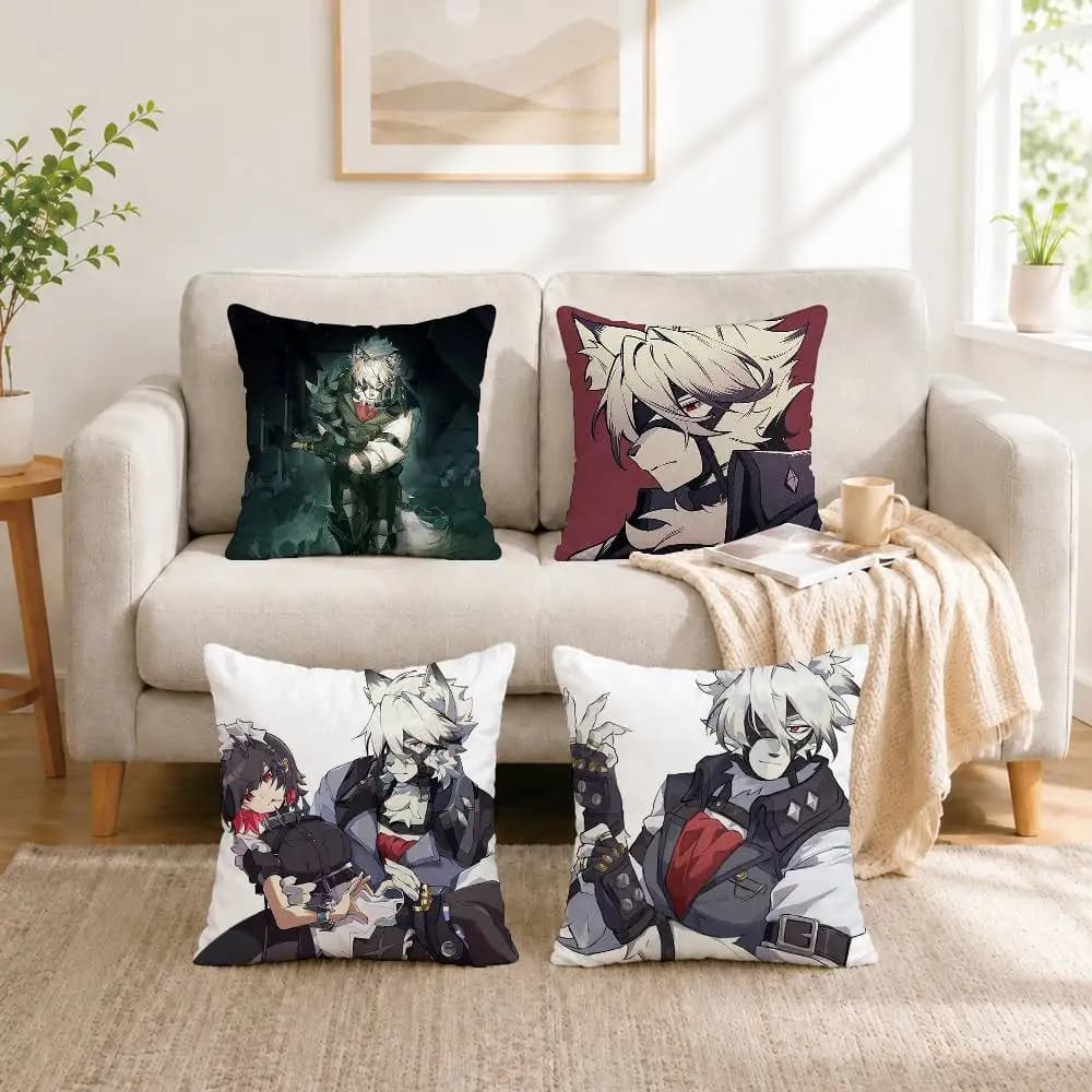 Von Lycaon ZZZ Square Double-Sided printed Pillow Case Bedroom Bedside Pillow Sofa Cushion Cover Gift