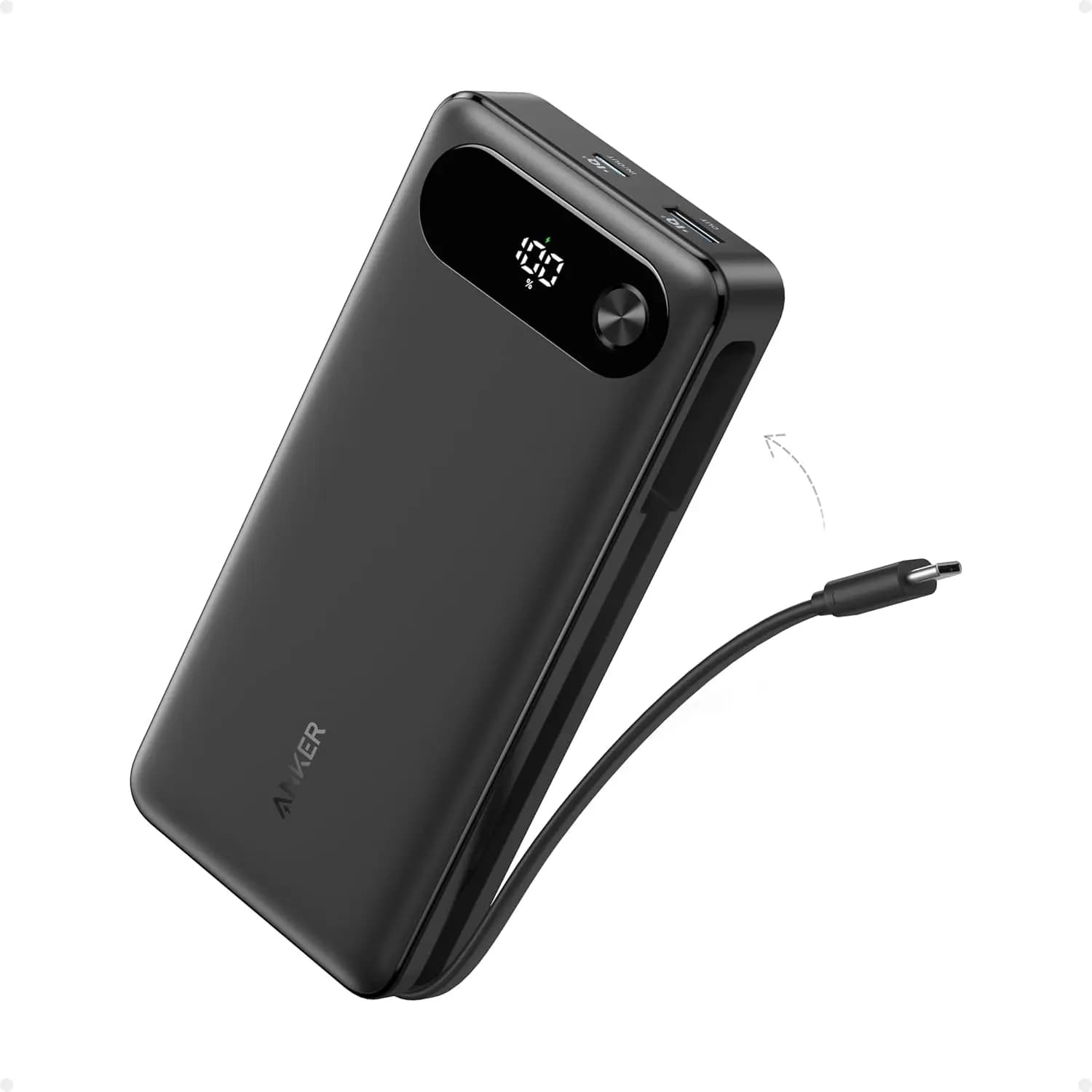 Caricabatterie Portatile da 20.000mAh con Cavo USB-C, Ricarica Rapida 87W per MacBook, iPhone, Samsung