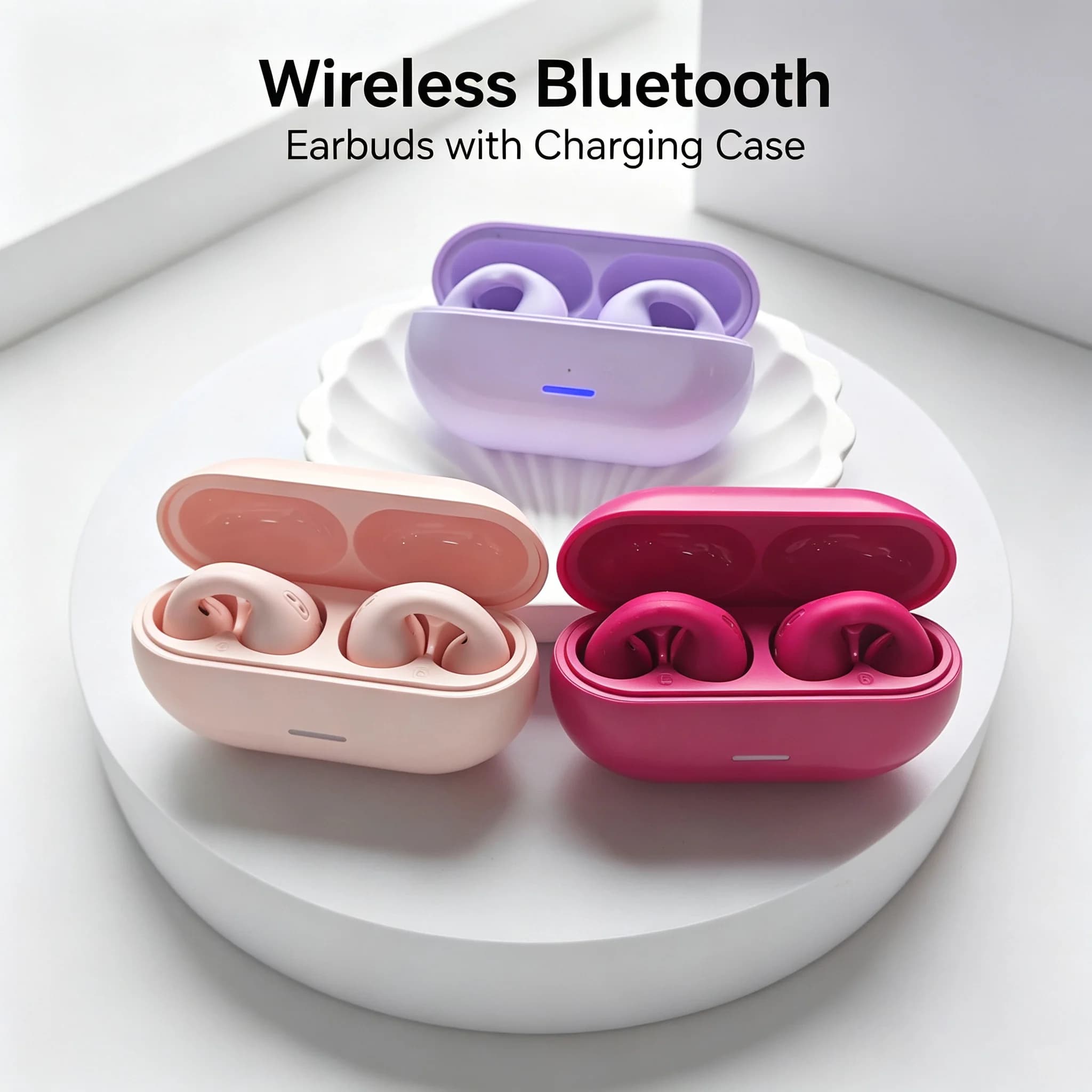 Auricolari Bluetooth a Clip con Design Open-Ear | Audio HiFi da 13 mm, latenza ultra-bassa, comfort per tutto il giorno