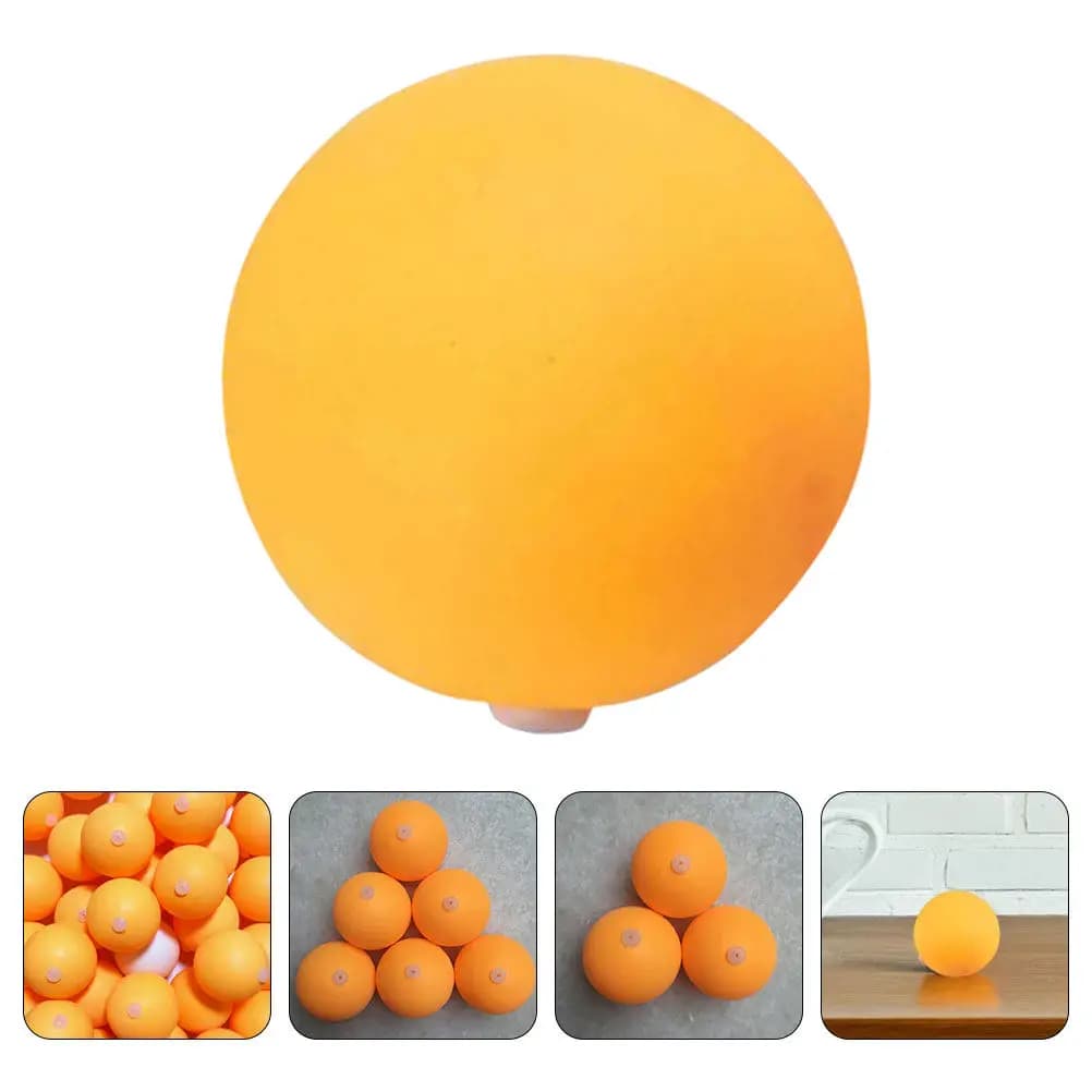 30 palline da ping pong perforate per allenamento con tappo in silicone, fori aerodinamici, resistenti all'usura, in plastica, leggere e portatili