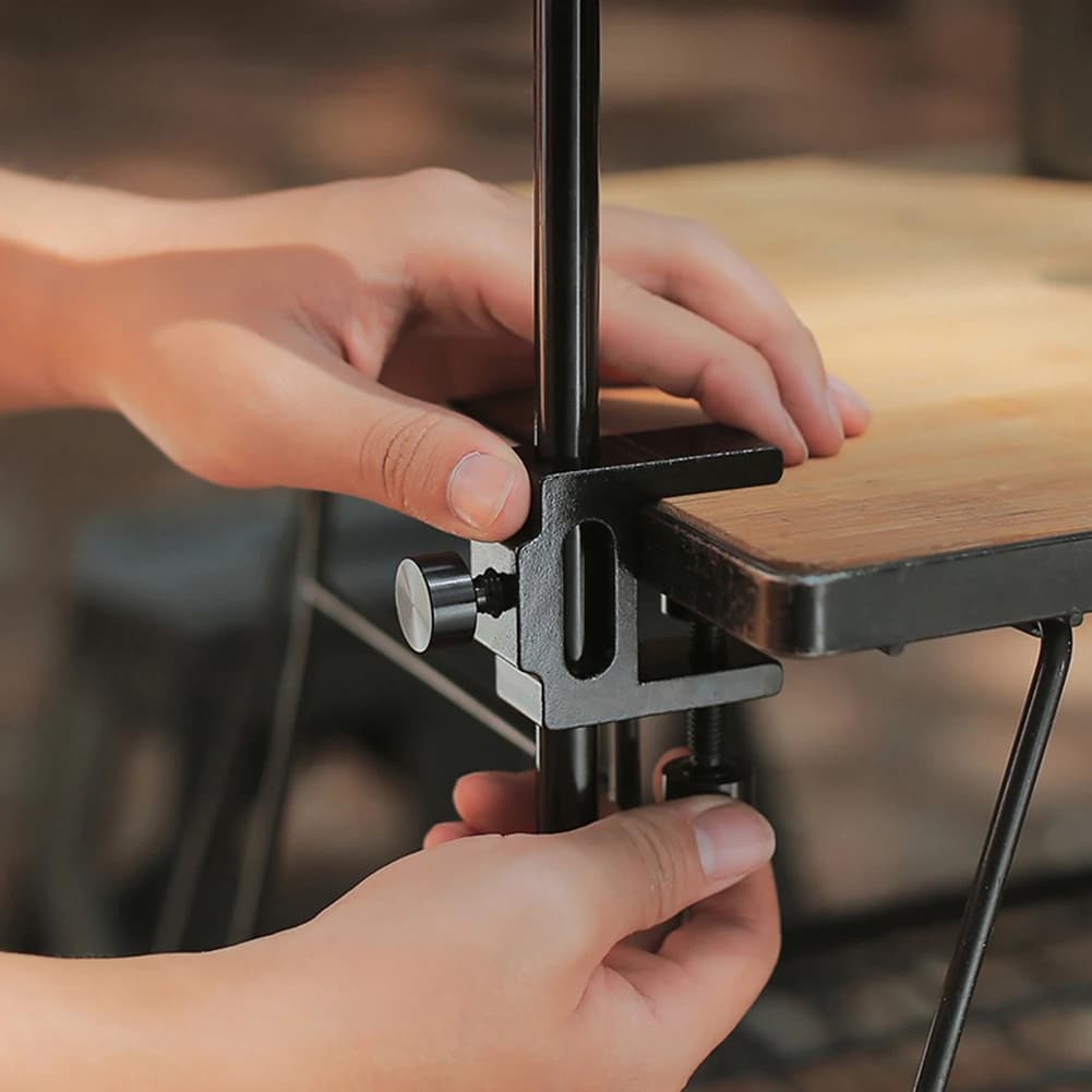 Camping Lamp Table Clip Board clamp for mounting on table Support for multifunction desk lamp Aluminum alloy for microphone for light camera