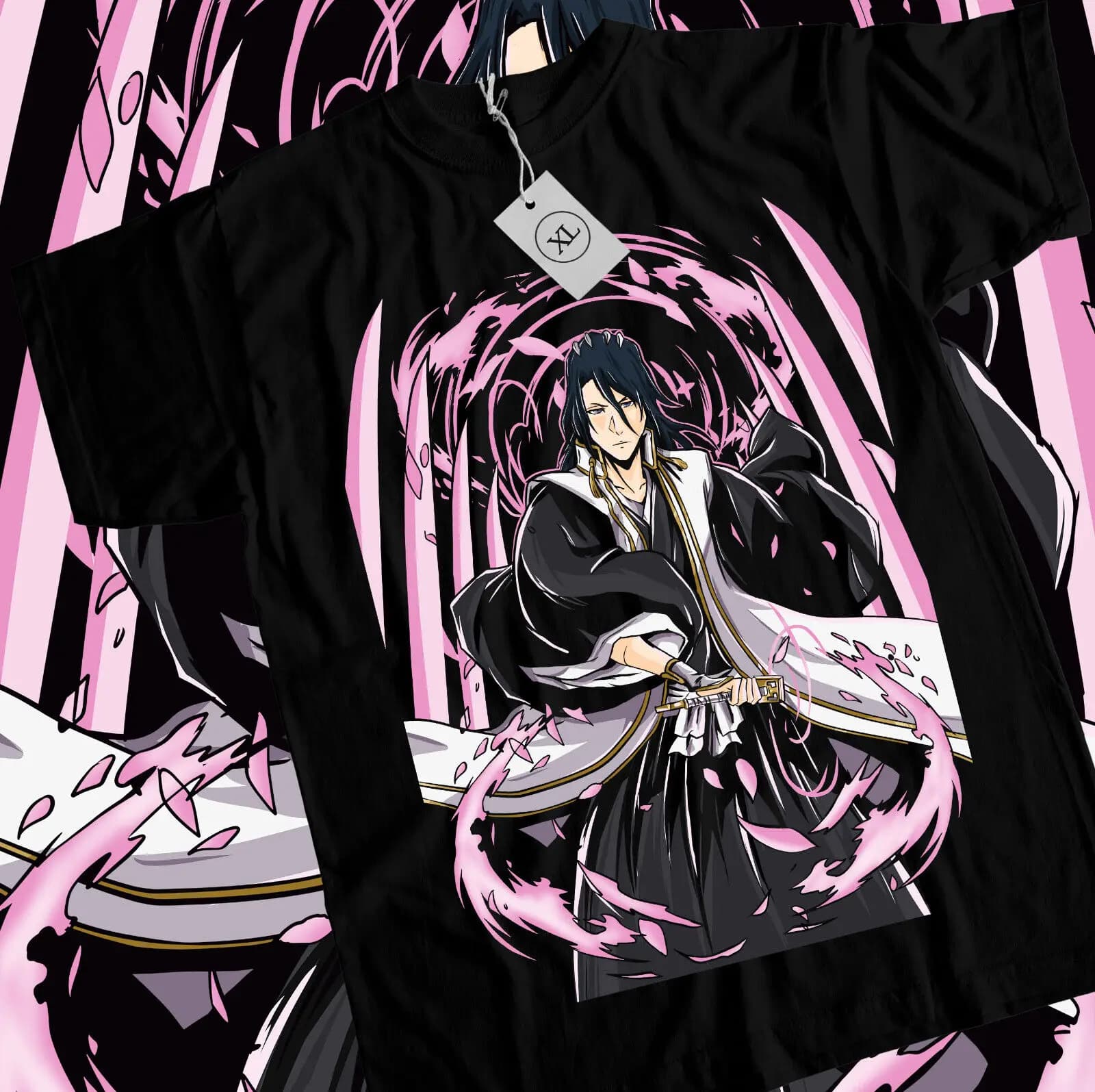 Byakuya Kuchiki t-Shirt Bleach Shirt Manga Strip Anime Graphic Tee tutte le dimensioni