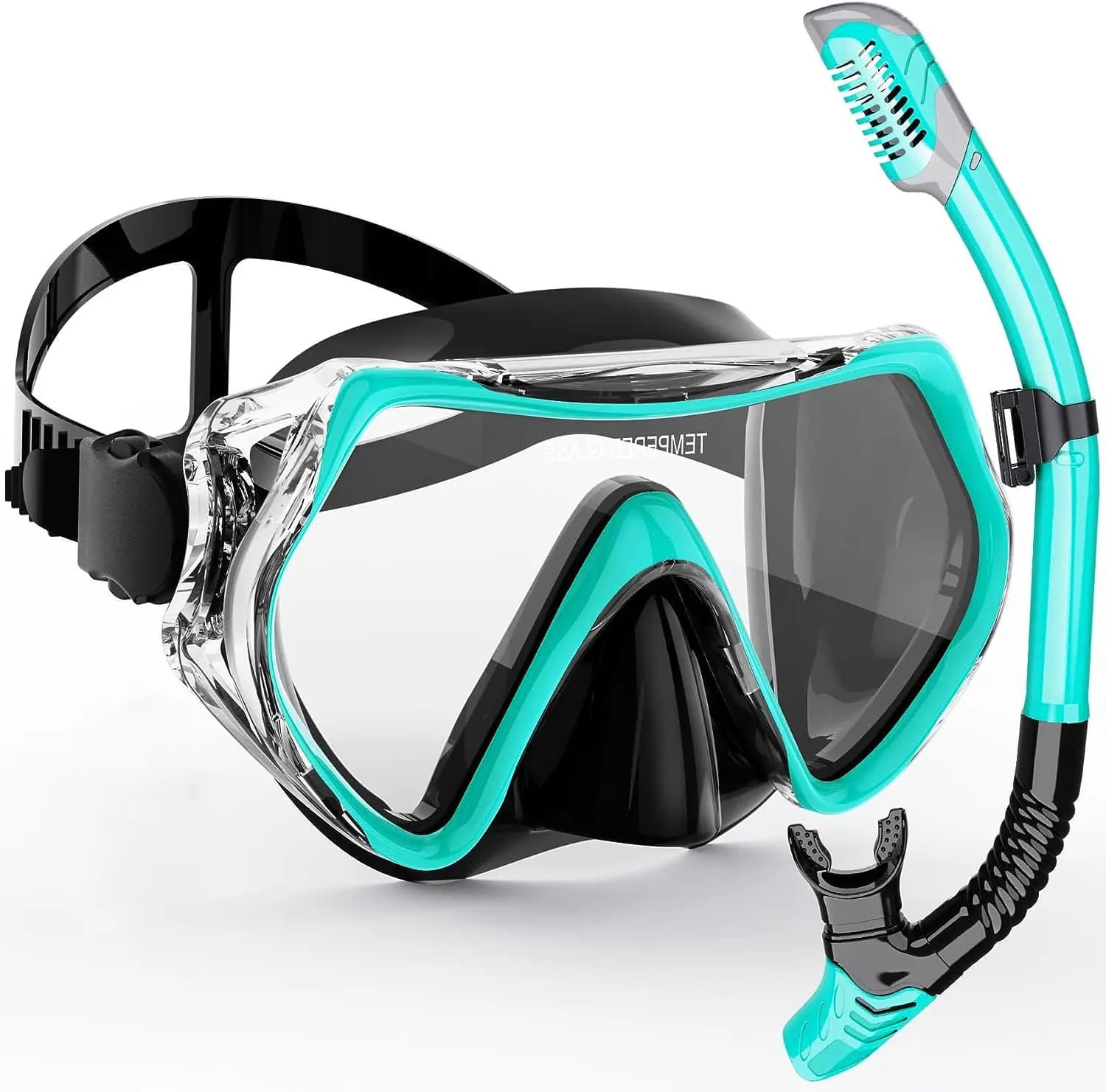 Professional diving mask, adult snorkeling suit, anti-fog sunglasses with silicone skirt, swimming equipment