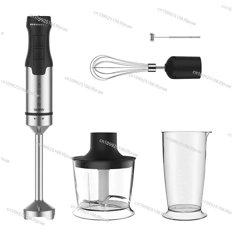 Frullatore a immersione portatile da 1400 watt, omogeneizzatore per impasti, per cucinare e preparare cibo per bambini