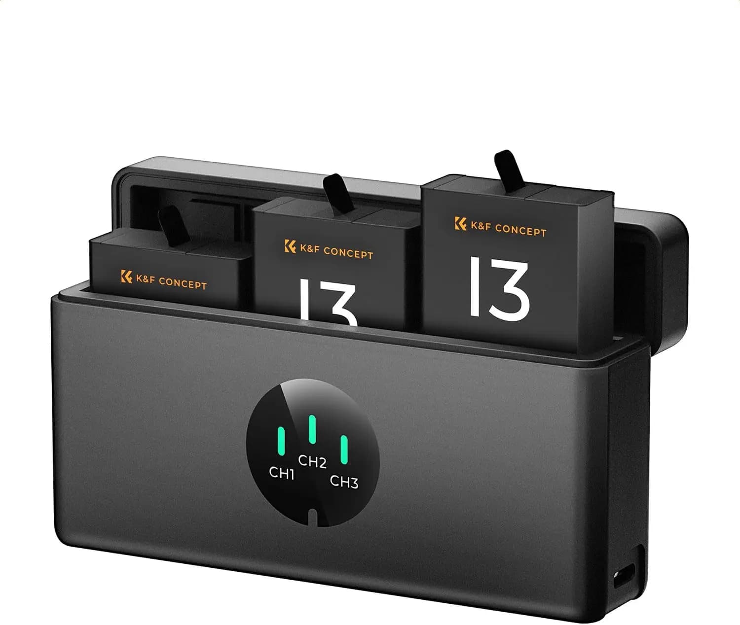 Batteria per GoPro Hero 13, Confezione da 3 con Caricabatterie Rapido per GoPro Hero 13 Black