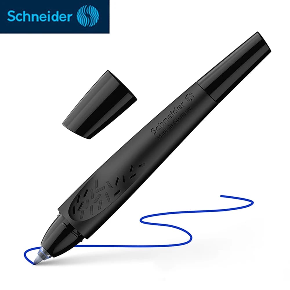 Penna gel liquida diritta tedesca Schneider Correzione postura Impugnatura morbida Borsa per inchiostro sostituibile Materiale scolastico per scrittura per studenti adulti