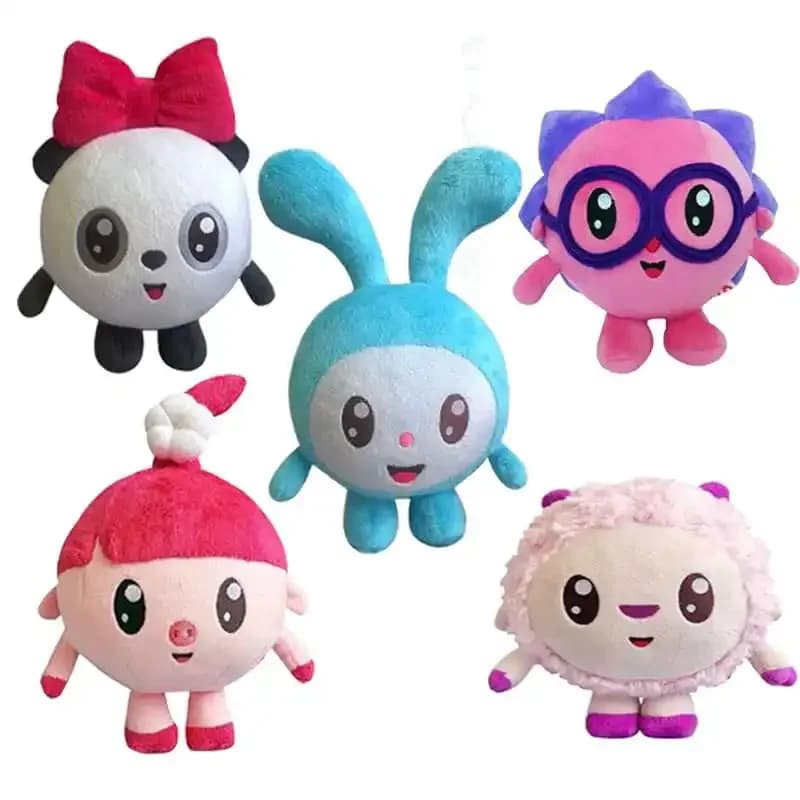 5PCS baby rabbit Smesharik cartoon pig farcito peluche animali morbidi giocattoli bambola per bambini bambini