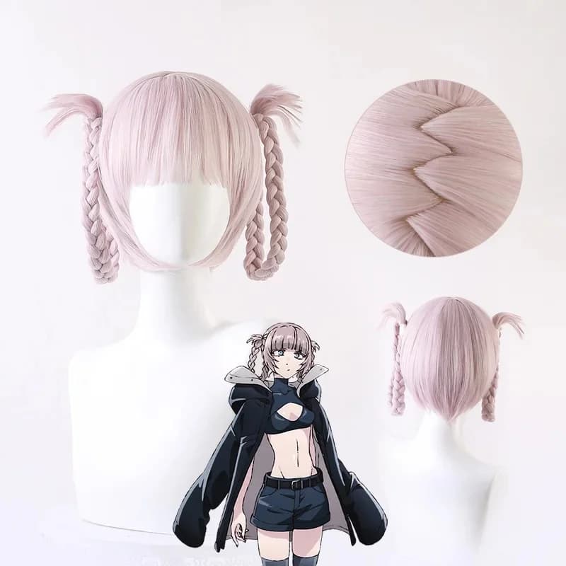 ♥ 2026 New Anime Call of The Night Nanakusa Nazuna Cosplay Costume Wig Set Black Cloak Jacket Leather Vest Shorts Ou ★ Look at m