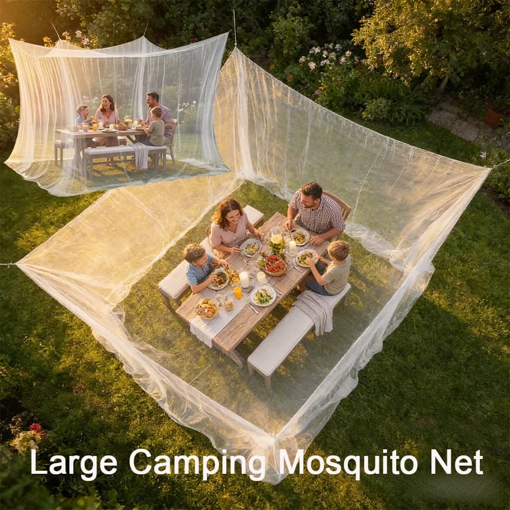 Large Camping Mosquito Net, Lightweight Polyester Insect-Proof Canopy,Carry Outdoor Mosquito Net,Insect-proof Tent Mosquito Net