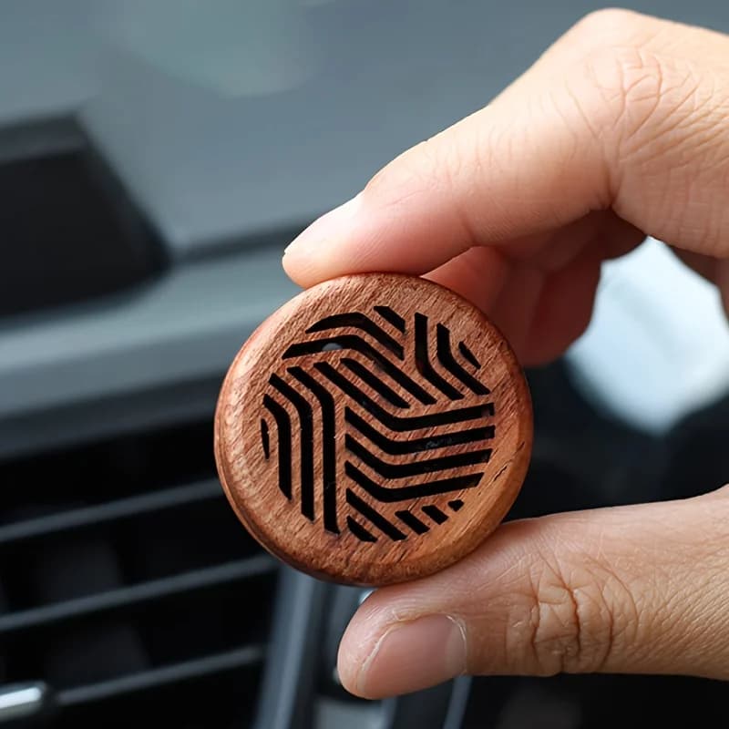 Diffusore di fragranze in legno montato su auto 1PC Aria fresca per auto interna Ciondolo per profumo con uscita di fragranza montata su auto