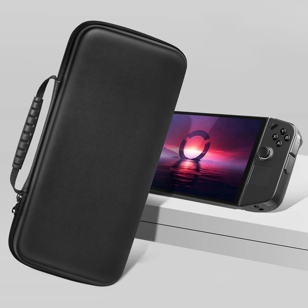 Custodia rigida antiurto con tasca in rete, borsa da viaggio antigraffio per console di gioco Lenovo Legion Go