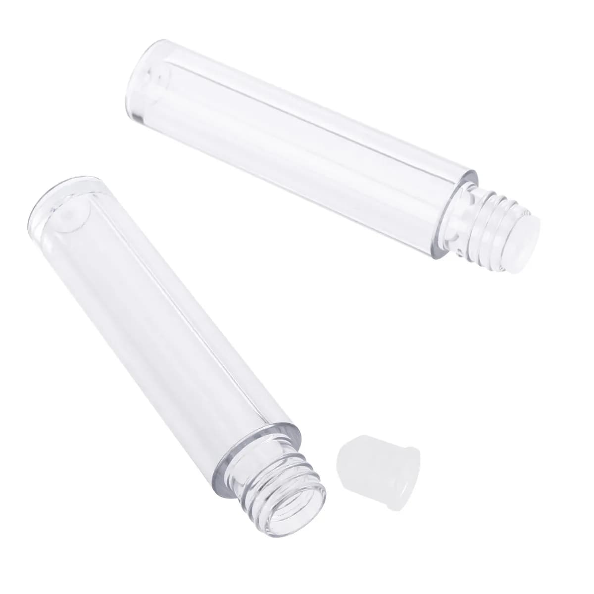 6 Pieces 3.5ml Vacuum Bottles for Eyelashes with Transparent Cover for Mascara Fai-da-te, Eye Cream, Perfume, Rechargeable Travel Container