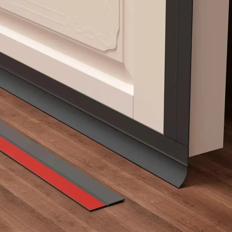 1pc Door Draft Stopper Sweep Under Door Gap Filler Seal Strip Soundproof Insulation Weather Stripping for Heating and Cooling