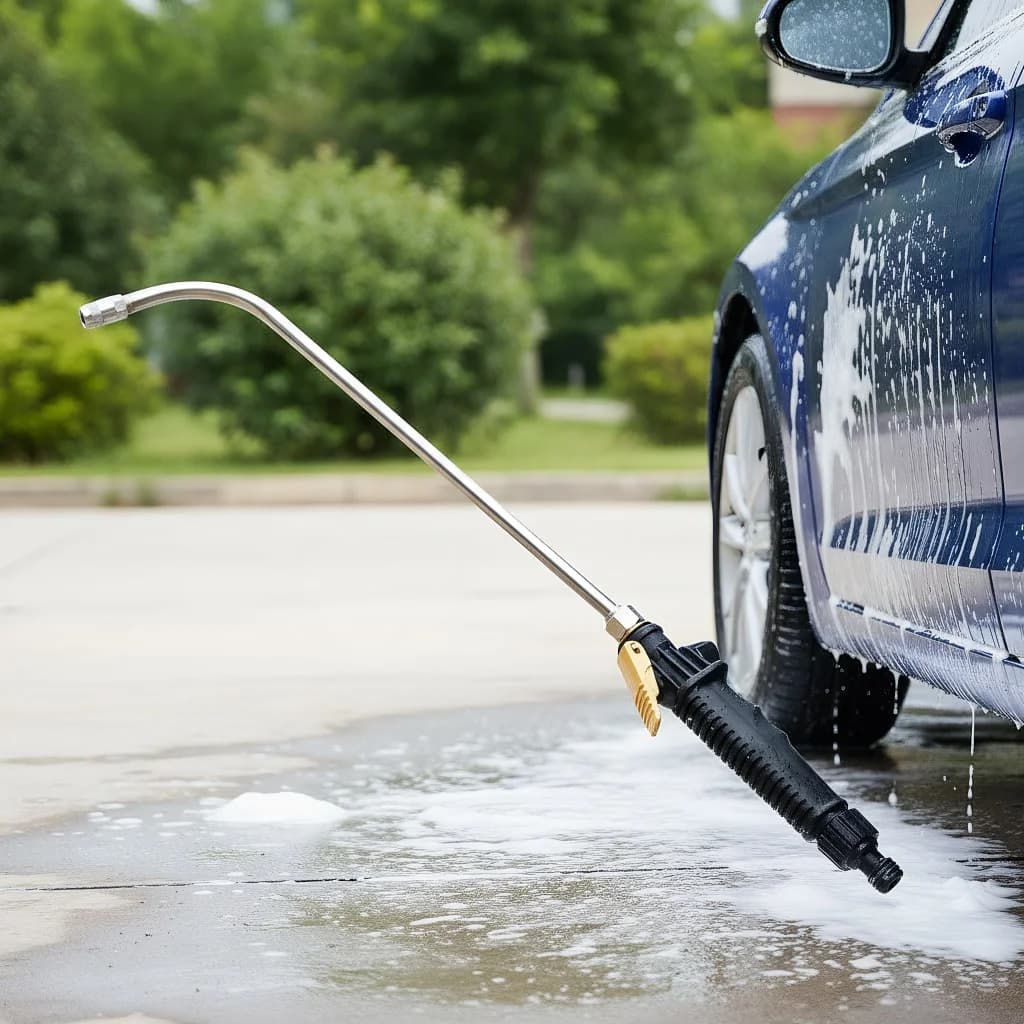 Pistola ad acqua multiuso da 48 cm: design ad alta pressione per cera per auto, bellezza automatica e pulizia di elettrodomestici CA. Durevole ed efficiente.
