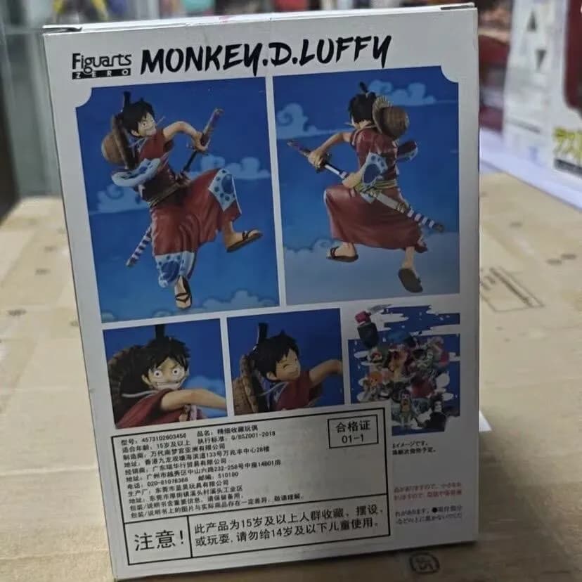 In Stock BANDAI Figuarts ZERO ONE PIECE Monkey D Luffy Wano Country Luffytaro Anime Action Figures Model Toys Ornament Gifts