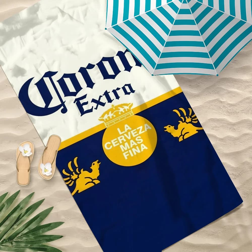 Asciugamano C-corona da spiaggia, morbido, ad asciugatura rapida, per piscina, E-extra, asciugamani da birra, regalo per viaggi, palestra, doccia, campeggio, sport