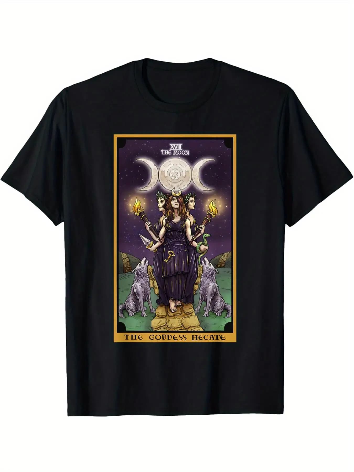 LocalThe Dea Hecate Moon Tarocchi Card Triple Moon T-shirt