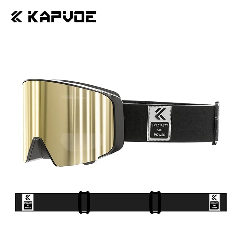 Kapvoe New Snow Eyewear Donna Anti-Fog Occhiali da sci Snowboard Snow Sci Maschera Uomo UV400 Lente Motoslitta Occhiali Moto
