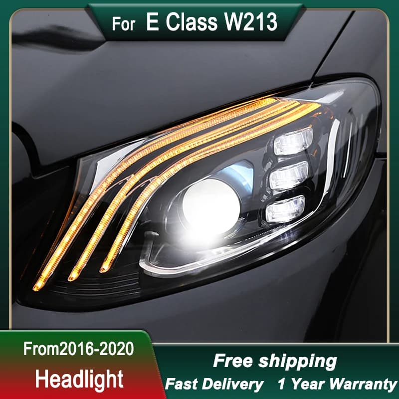 Hot Auto Fari A LED Per Mercedes-Benz Classe E W213 16-20 Lampada Frontale A LED DRL Lampada di Segnalazione Dinamica Testa Della Lampada Luce Anteriore di Montaggio
