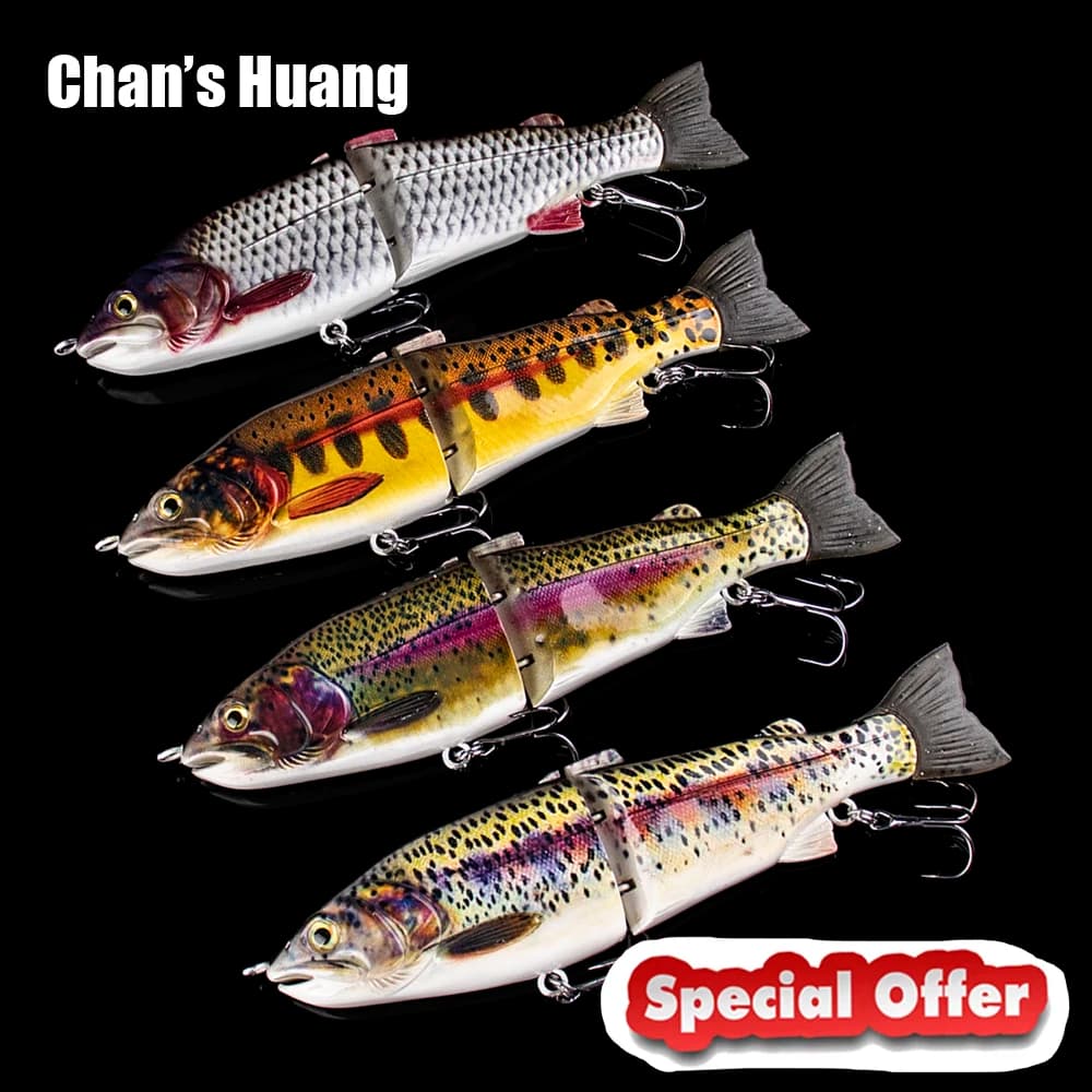 Chan's Huang 1PCS Affondamento Richiamo di pesca a snodo singolo 19CM 65G Glide Esca artificiale Swimbait Bass Pike Tackle Offerta speciale
