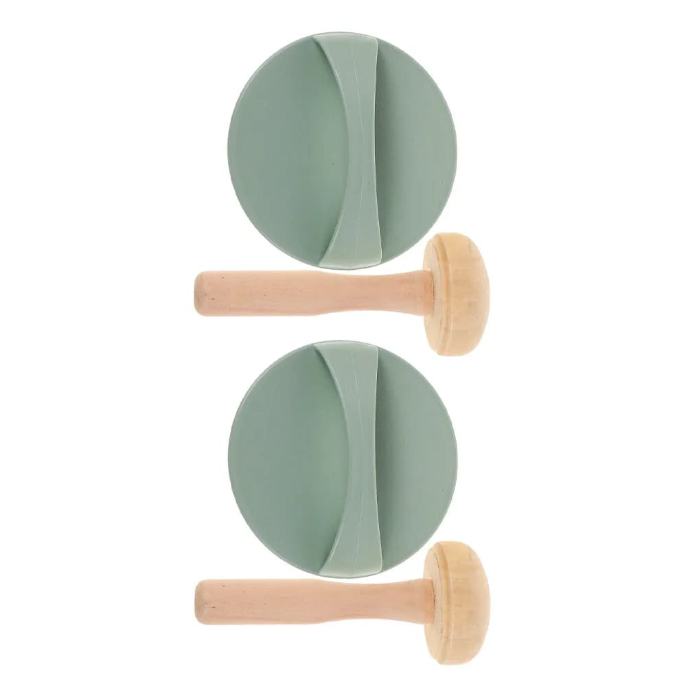 Set di 4 Rulli in Legno a Forma di Fungo, Strumenti Ergonomici Creativi per Stampa a Blocchi, Tecniche di Sfumatura, Arte e Artigianato