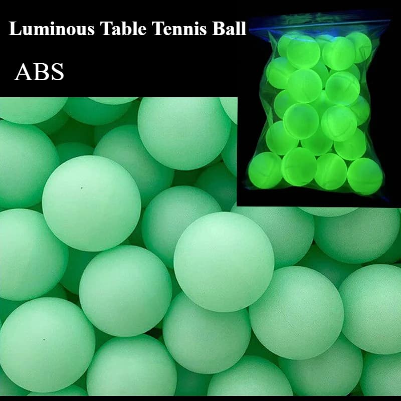 Luminous Table Tennis Balls ABS New Material with Seamed 40+ Glow-in-the-Dark Durable Ping Pong Balls for Entertainment Training