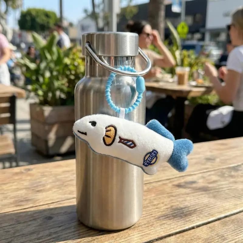 Portachiavi Peluche a Forma di Stella Marina Kawaii, Decorazione Morbida per Borsa, Regalo per Donne e Bambini, Ciondolo per Zaino Scolastico