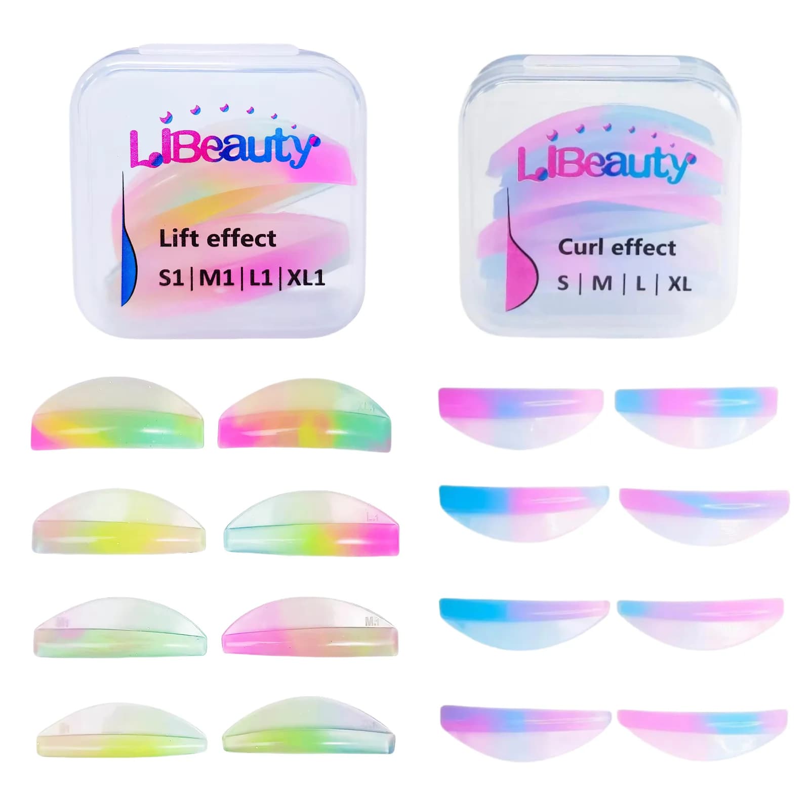 Libeauty 8 Paia C & L Curl Silicone Perming Pad Lash Lift Pad Lifting 3D Eyelash Extension Bigodino Eyelash Applicator Tool