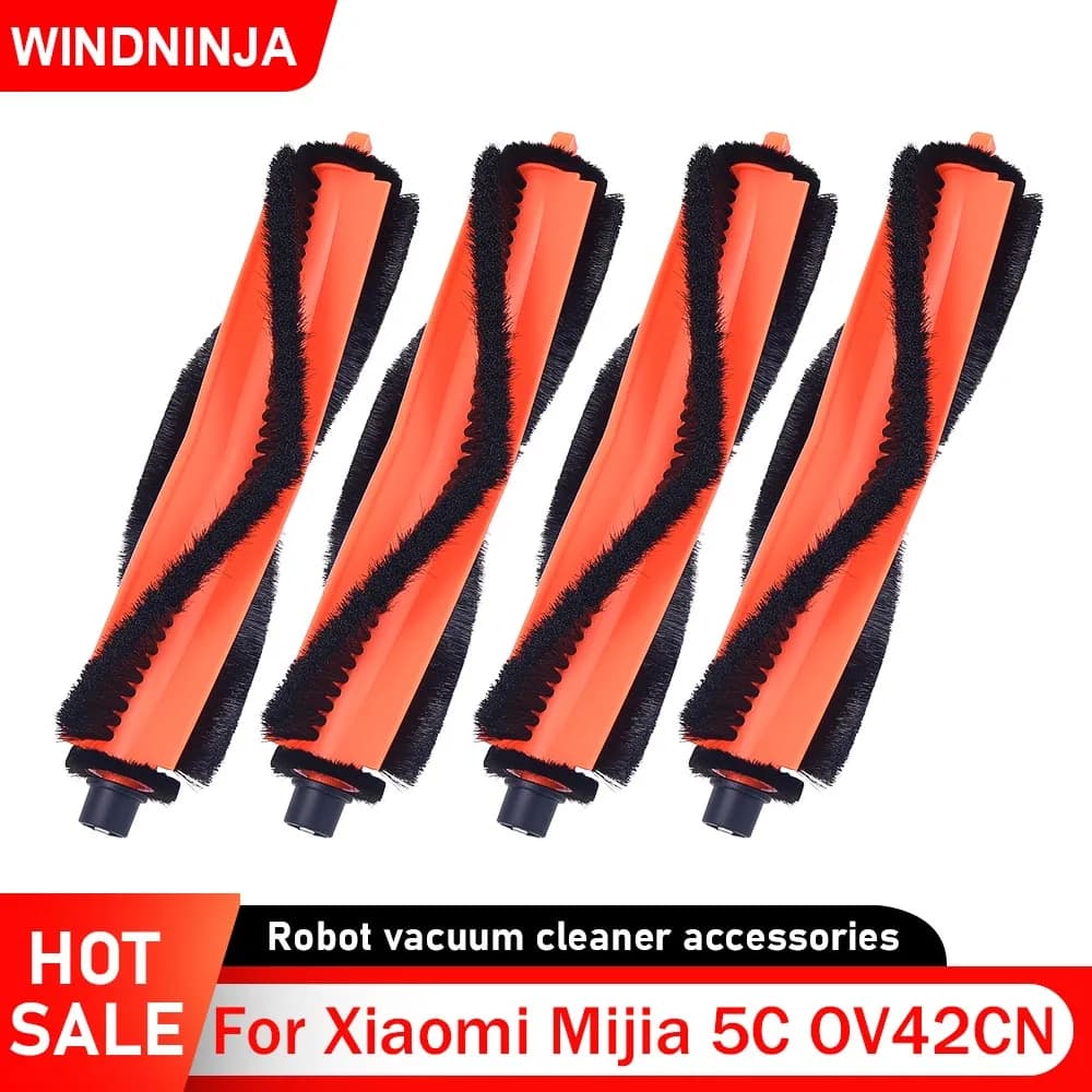 Spazzola Principale di Ricambio per Robot Aspirapolvere Xiaomi Mijia 5C OV42CN, Accessori Spazzola a Rullo Riutilizzabile Anti-Groviglio
