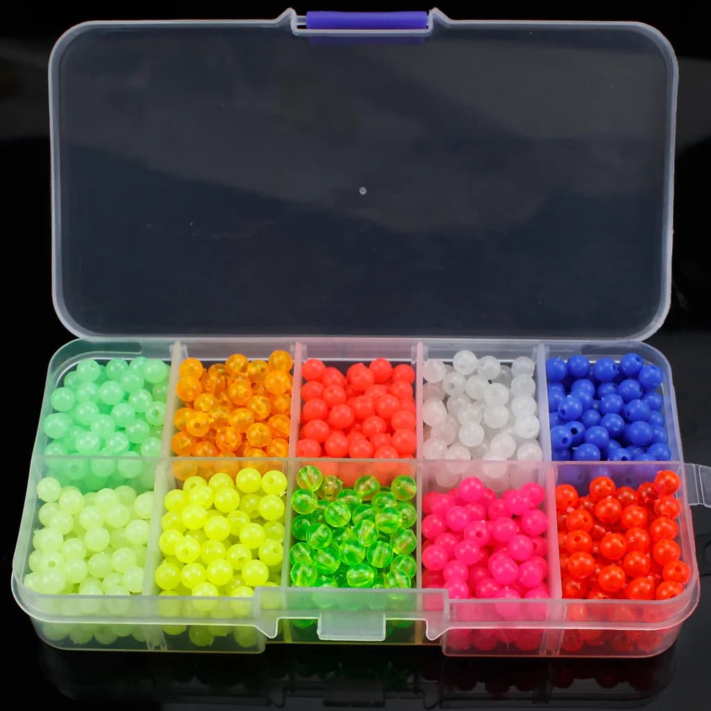 1000 Piece Space Bean Light Box - Round Floating Balls Lighting In The Dark Beads for Ribbon Accessories for Equipment