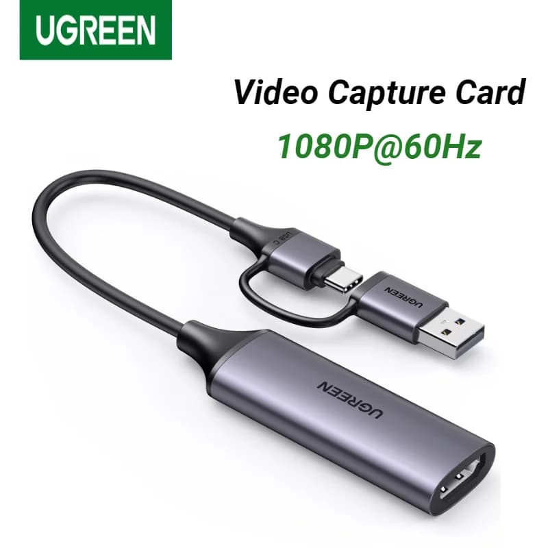 Scheda di acquisizione Video HDMI UGREEN 1080P @ 60Hz HDMI a USB Type C Video Grabber Box per PC Computer Camera Live Streaming Record
