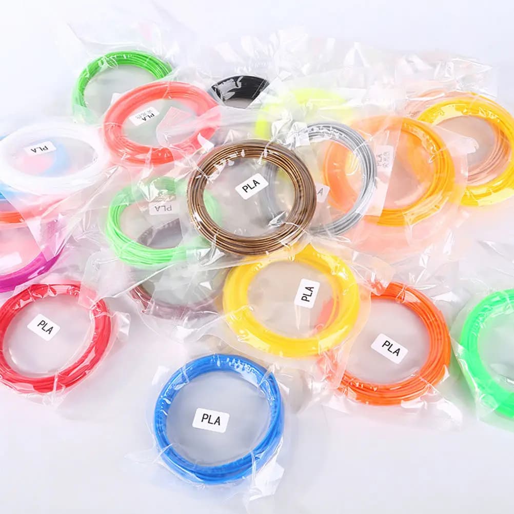 18 Colors Pla 3D Printer Filament 1.75mm Diameter Universal Printing Filament 3D Pen Refills Eco Friendly Biodegradable DIY