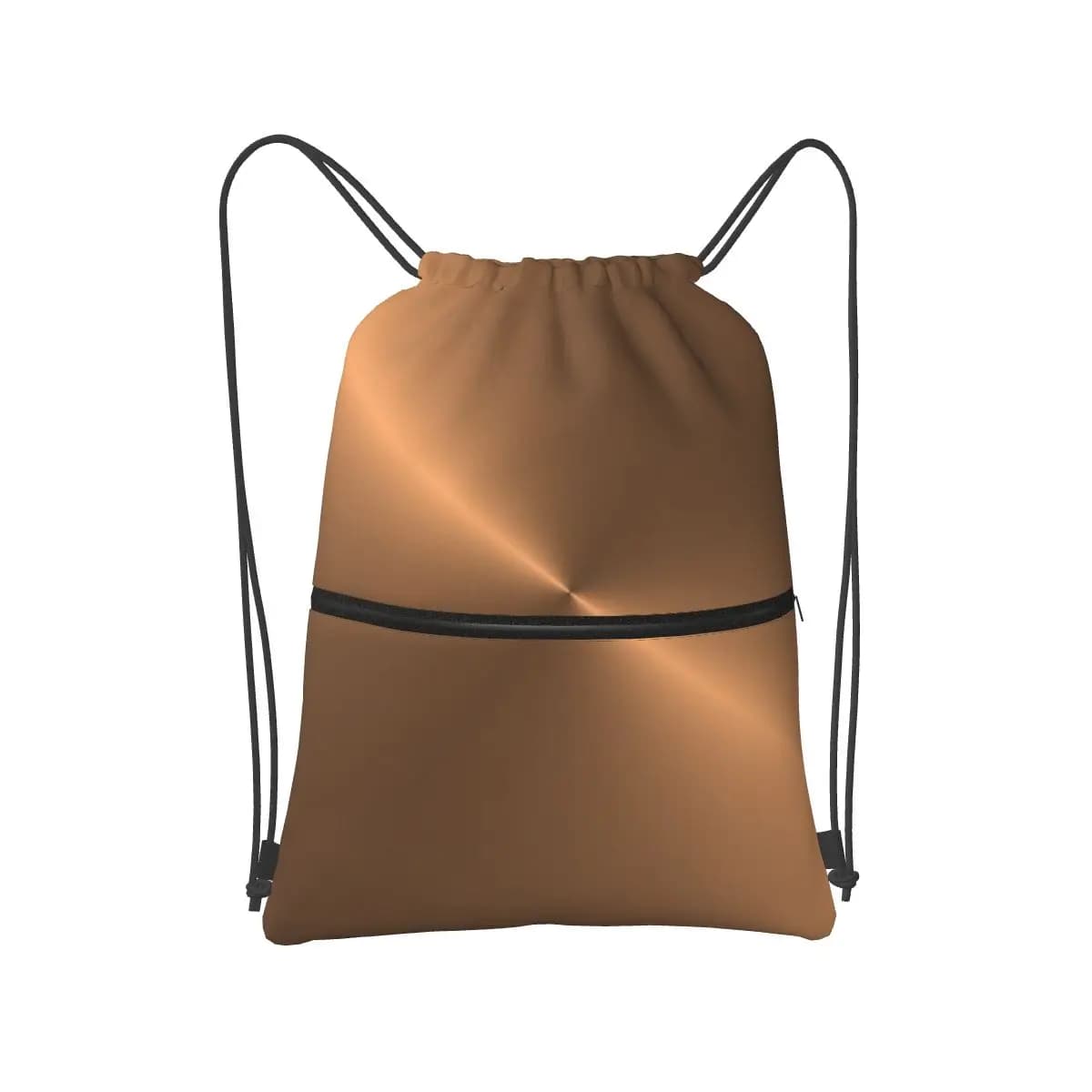 Zaini in Rame Spazzolato alla Moda con Coulisse, Borsa Porta Scarpe, Borsa per Libri, per Uomo Donna Scuola