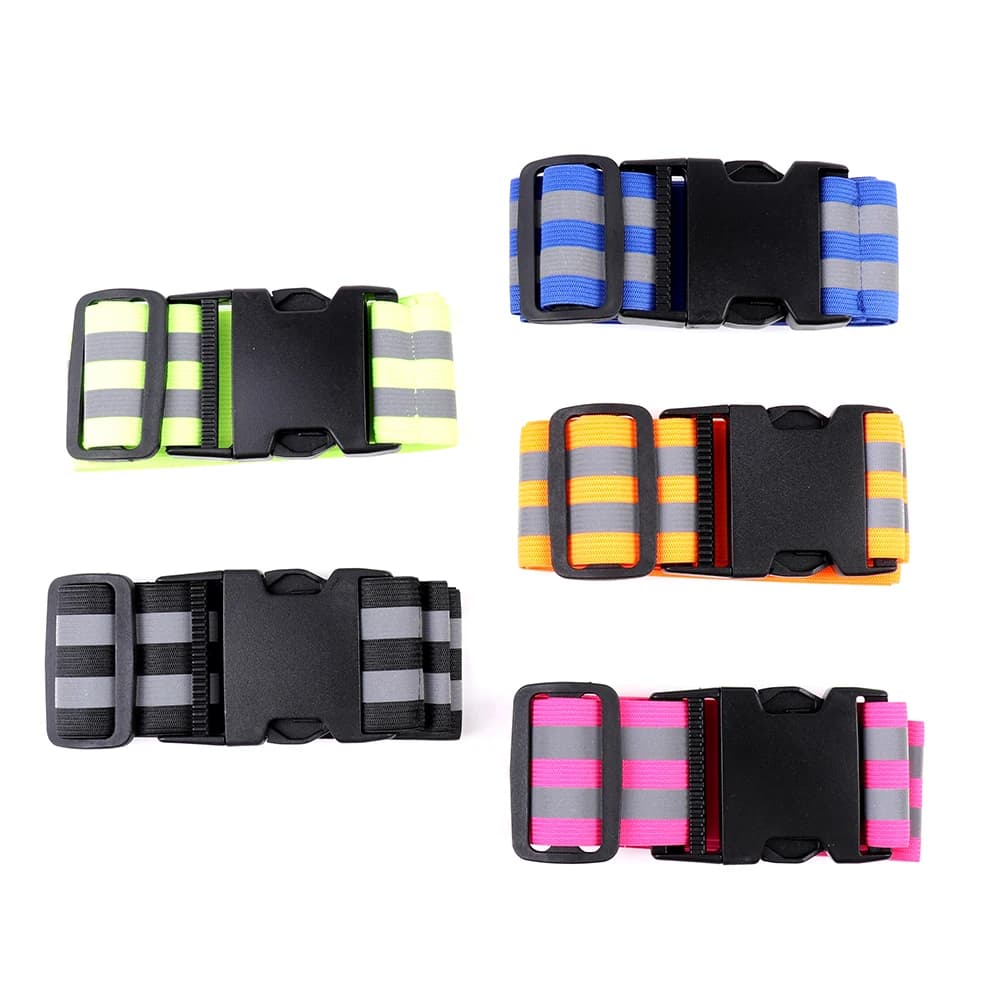 Reflective safety belt for night running with waist protection with reflective elastic band